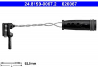 Contact d'avertissement, usure des plaquettes de frein 24.8190-0067.2 ATE