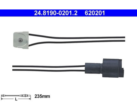 Contact d'avertissement, usure des plaquettes de frein 24.8190-0201.2 ATE