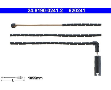 Contact d'avertissement, usure des plaquettes de frein 24.8190-0241.2 ATE