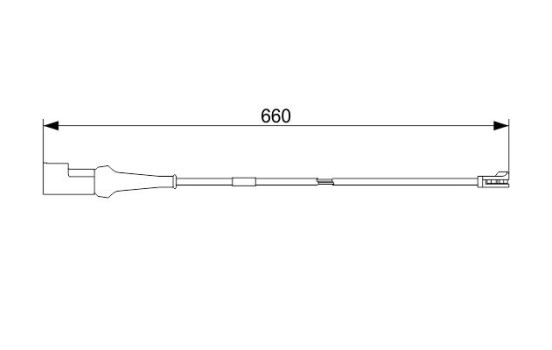 Contact d'avertissement, usure des plaquettes de frein AP1042 Bosch, Image 5