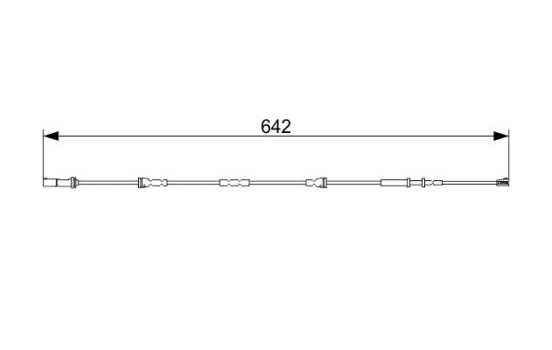 Contact d'avertissement, usure des plaquettes de frein AP1585 Bosch