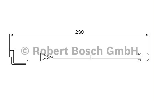 Contact d'avertissement, usure des plaquettes de frein AP169 Bosch