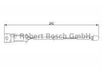 Contact d'avertissement, usure des plaquettes de frein AP194 Bosch