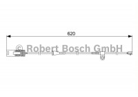 Contact d'avertissement, usure des plaquettes de frein AP207 Bosch