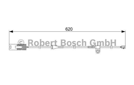 Contact d'avertissement, usure des plaquettes de frein AP207 Bosch