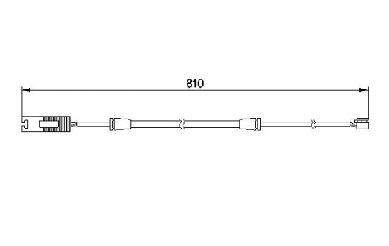 Contact d'avertissement, usure des plaquettes de frein AP209 Bosch, Image 2