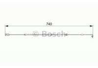 Contact d'avertissement, usure des plaquettes de frein AP221 Bosch