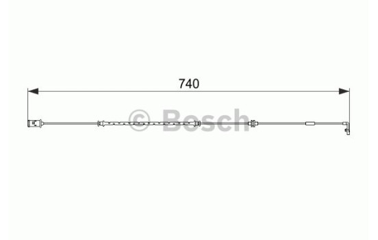 Contact d'avertissement, usure des plaquettes de frein AP221 Bosch