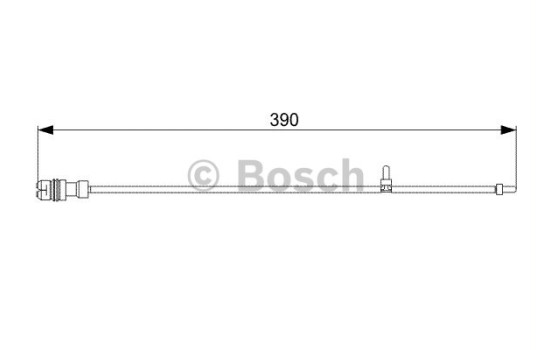 Contact d'avertissement, usure des plaquettes de frein AP313 Bosch