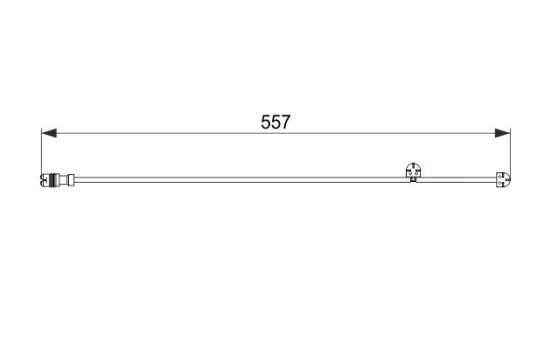 Contact d'avertissement, usure des plaquettes de frein AP332 Bosch, Image 5