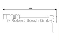 Contact d'avertissement, usure des plaquettes de frein AP382 Bosch