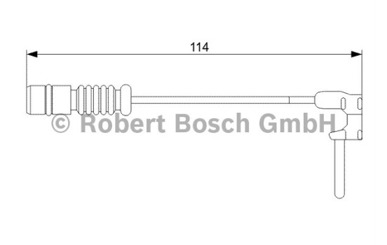 Contact d'avertissement, usure des plaquettes de frein AP382 Bosch