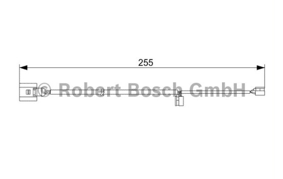 Contact d'avertissement, usure des plaquettes de frein AP384 Bosch