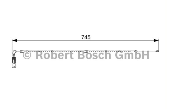 Contact d'avertissement, usure des plaquettes de frein AP801 Bosch