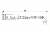 Contact d'avertissement, usure des plaquettes de frein AP807 Bosch