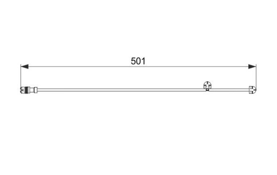 Contact d'avertissement, usure des plaquettes de frein AP827 Bosch