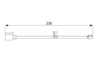Contact d'avertissement, usure des plaquettes de frein AP859 Bosch