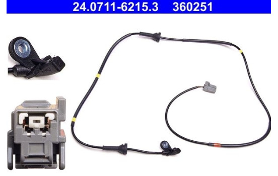 Capteur ABS 24.0711-6215.3 ATE, Image 2