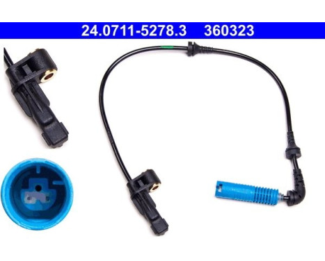Capteur, vitesse de roue 24.0711-5278.3 ATE