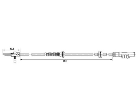 Capteur, vitesse de roue DF11 Bosch, Image 5