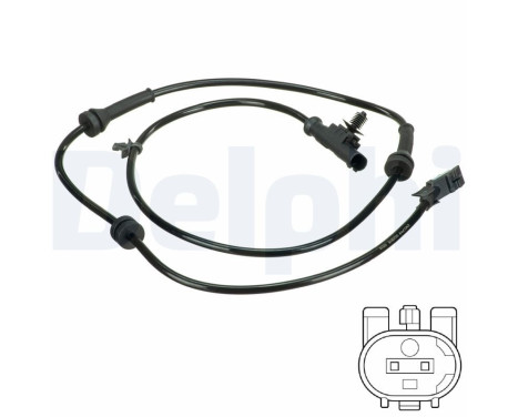 Capteur, vitesse de roue SS20616 Delphi