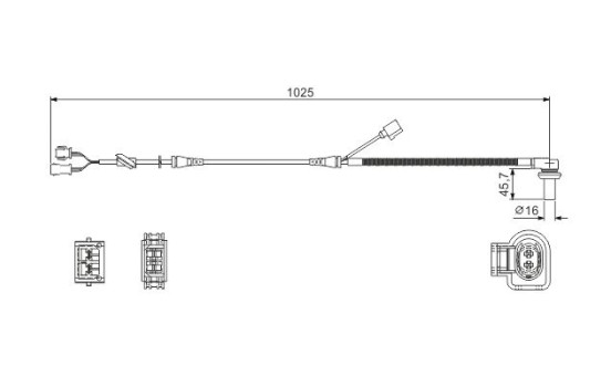Capteur, vitesse de roue WS002 Bosch, Image 5