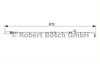 Contact d'avertissement, usure des plaquettes de frein AP803 Bosch