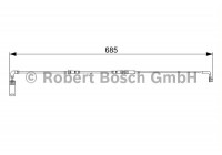 Contact d'avertissement, usure des plaquettes de frein AP804 Bosch
