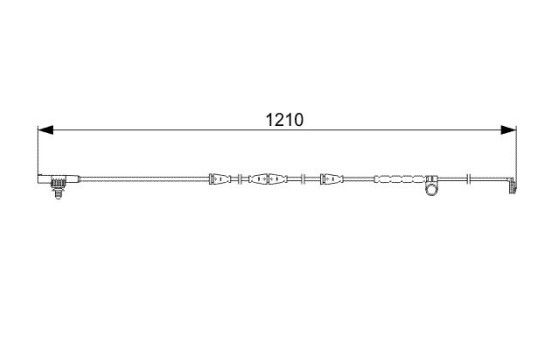 Contact d'avertissement, usure des garnitures de frein avant AP326 Bosch