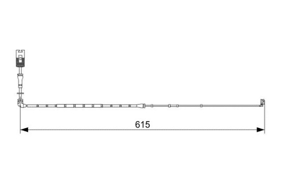 Contact d'avertissement, usure des garnitures de frein avant AP328 Bosch