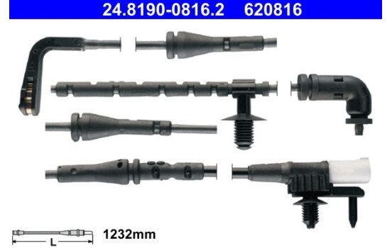 Contact d'avertissement, usure des garnitures/plaquettes de frein 24.8190-0816.2 ATE