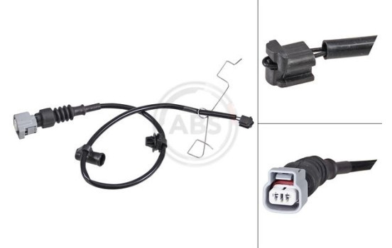 Contact d'avertissement, usure des garnitures/plaquettes de frein 39447 ABS