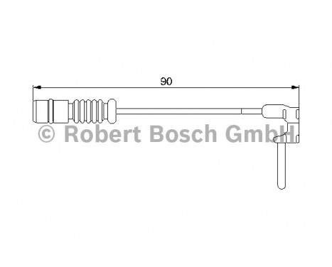 Contact d'avertissement, usure des garnitures/plaquettes de frein AP160 Bosch