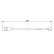 Contact d'avertissement, usure des garnitures/plaquettes de frein AP182 Bosch