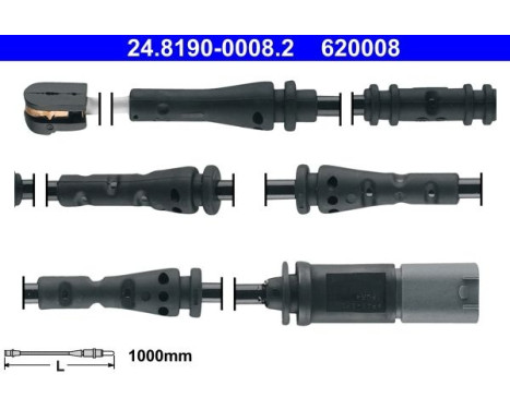 Contact d'avertissement, usure des plaquettes de frein 24.8190-0008.2 ATE