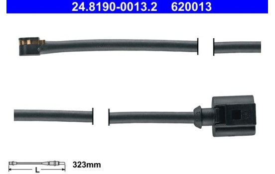 Contact d'avertissement, usure des plaquettes de frein 24.8190-0013.2 ATE