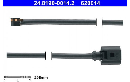 Contact d'avertissement, usure des plaquettes de frein 24.8190-0014.2 ATE