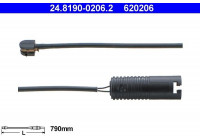 Contact d'avertissement, usure des plaquettes de frein 24.8190-0206.2 ATE