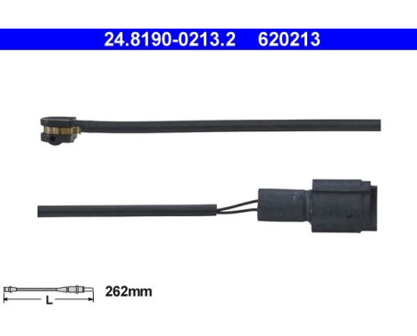 Contact d'avertissement, usure des plaquettes de frein 24.8190-0213.2 ATE