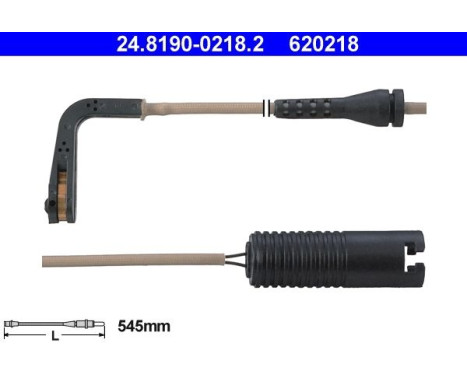 Contact d'avertissement, usure des plaquettes de frein 24.8190-0218.2 ATE