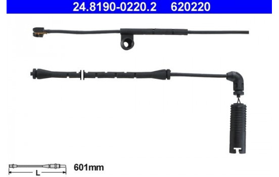 Contact d'avertissement, usure des plaquettes de frein 24.8190-0220.2 ATE