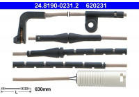 Contact d'avertissement, usure des plaquettes de frein 24.8190-0231.2 ATE