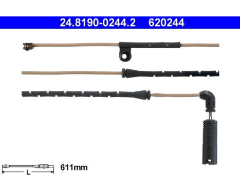Contact d'avertissement, usure des plaquettes de frein 24.8190-0244.2 ATE