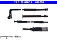 Contact d'avertissement, usure des plaquettes de frein 24.8190-0260.2 ATE