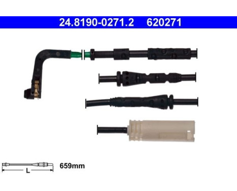 Contact d'avertissement, usure des plaquettes de frein 24.8190-0271.2 ATE