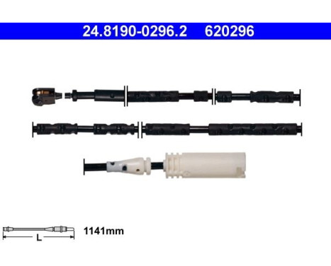 Contact d'avertissement, usure des plaquettes de frein 24.8190-0296.2 ATE
