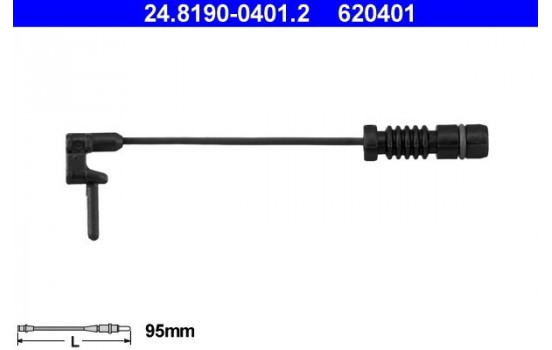Contact d'avertissement, usure des plaquettes de frein 24.8190-0401.2 ATE