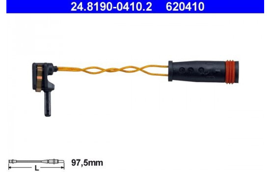 Contact d'avertissement, usure des plaquettes de frein 24.8190-0410.2 ATE