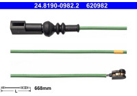 Contact d'avertissement, usure des plaquettes de frein 24.8190-0982.2 ATE