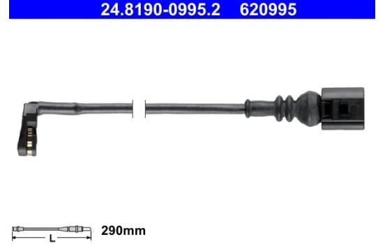 Contact d'avertissement, usure des plaquettes de frein 24.8190-0995.2 ATE